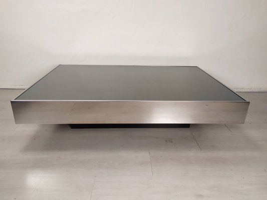 Vintage Stainless Steel Coffee Table, 1970s-EAD-2032375