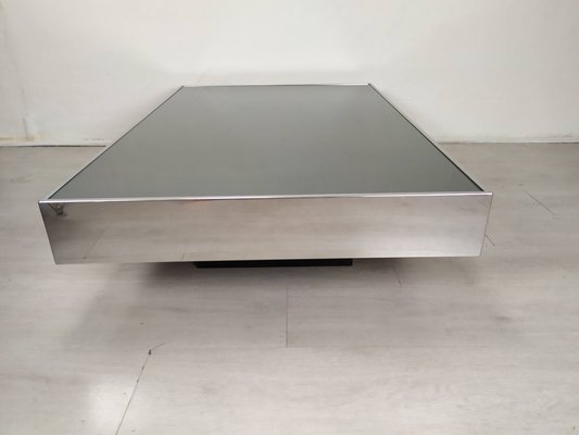 Vintage Stainless Steel Coffee Table, 1970s-EAD-2032375