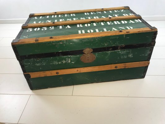 Vintage Steamship Trunk-WQJ-1141617