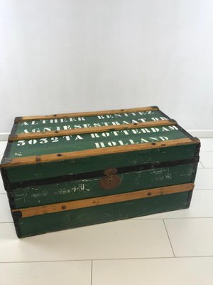 Vintage Steamship Trunk-WQJ-1141617