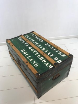 Vintage Steamship Trunk-WQJ-1141617