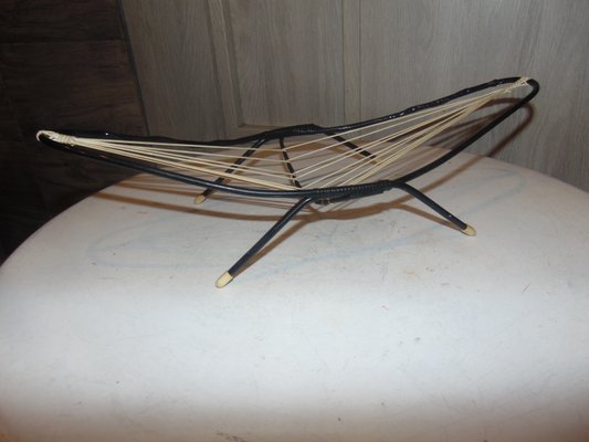 Vintage Steel & Nylon Basket, 1950s-CAQ-1049368