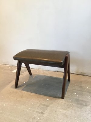 Vintage Stool in the Style of Pierre Jeanneret, 1960s-SU-743110