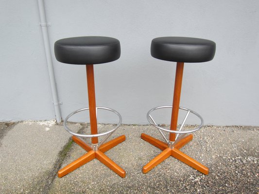 Vintage Stools by Börje Johanson, 1950s, Set of 2-YDZ-1823907