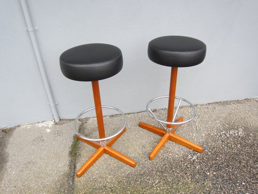 Vintage Stools by Börje Johanson, 1950s, Set of 2-YDZ-1823907