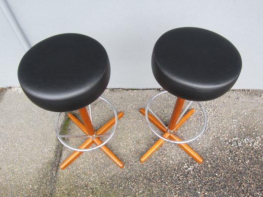 Vintage Stools by Börje Johanson, 1950s, Set of 2-YDZ-1823907