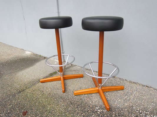 Vintage Stools by Börje Johanson, 1950s, Set of 2-YDZ-1823907