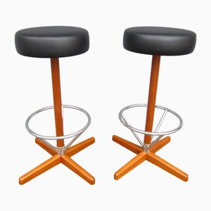 Vintage Stools by Börje Johanson, 1950s, Set of 2-YDZ-1823907