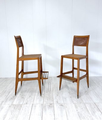 Vintage Stools by Gio Ponti, 1950, Set of 2-NWG-1800410