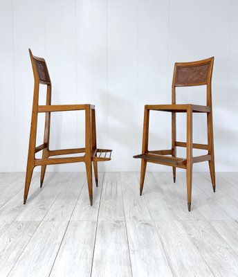 Vintage Stools by Gio Ponti, 1950, Set of 2-NWG-1800410