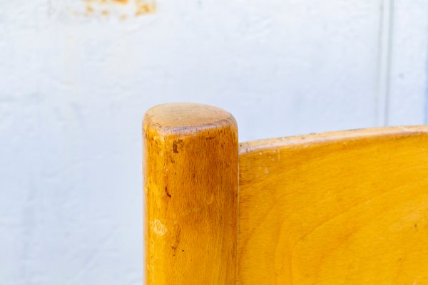 Vintage Stools in Wood and Straw by Charlotte Perriand, 1970s, Set of 4-VCV-1417425