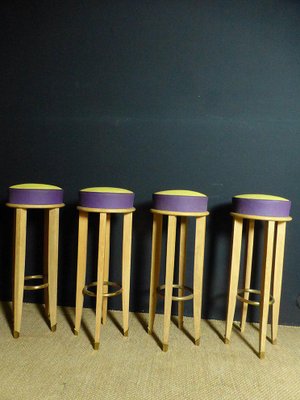 Vintage Stools, Set of 4-WSV-605175