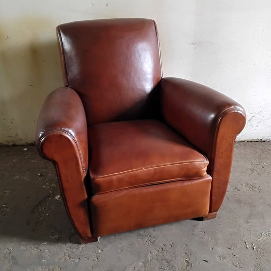 Vintage Straight Back Club Chair, 1940s