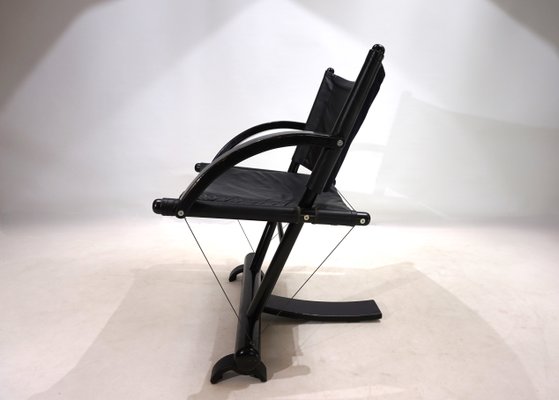 Vintage String Leather Lounge Chair from Weishäupl Werkstätten, 1980-HUW-2026949