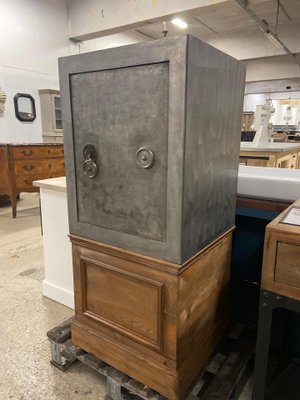 Vintage Stripped and Patinated Safe-HLV-1428769