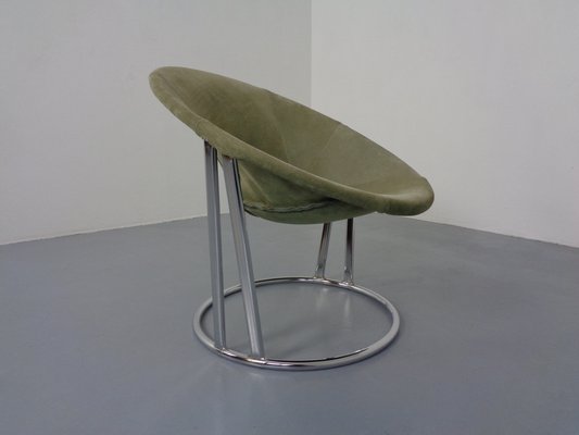 Vintage Suede Lounge Chair by Lusch Germany, 1960s-RDW-1292211