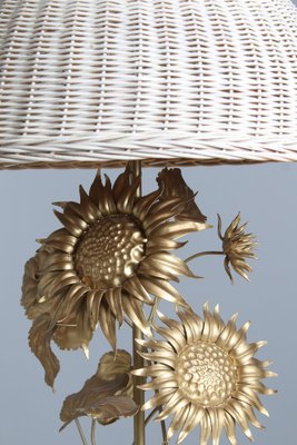 Vintage Sunflower Table Lamp, 1980s-ZLE-1784064