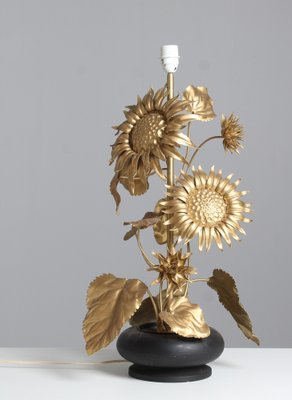 Vintage Sunflower Table Lamp, 1980s-ZLE-1784064