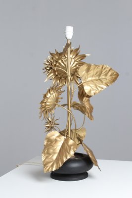 Vintage Sunflower Table Lamp, 1980s-ZLE-1784064