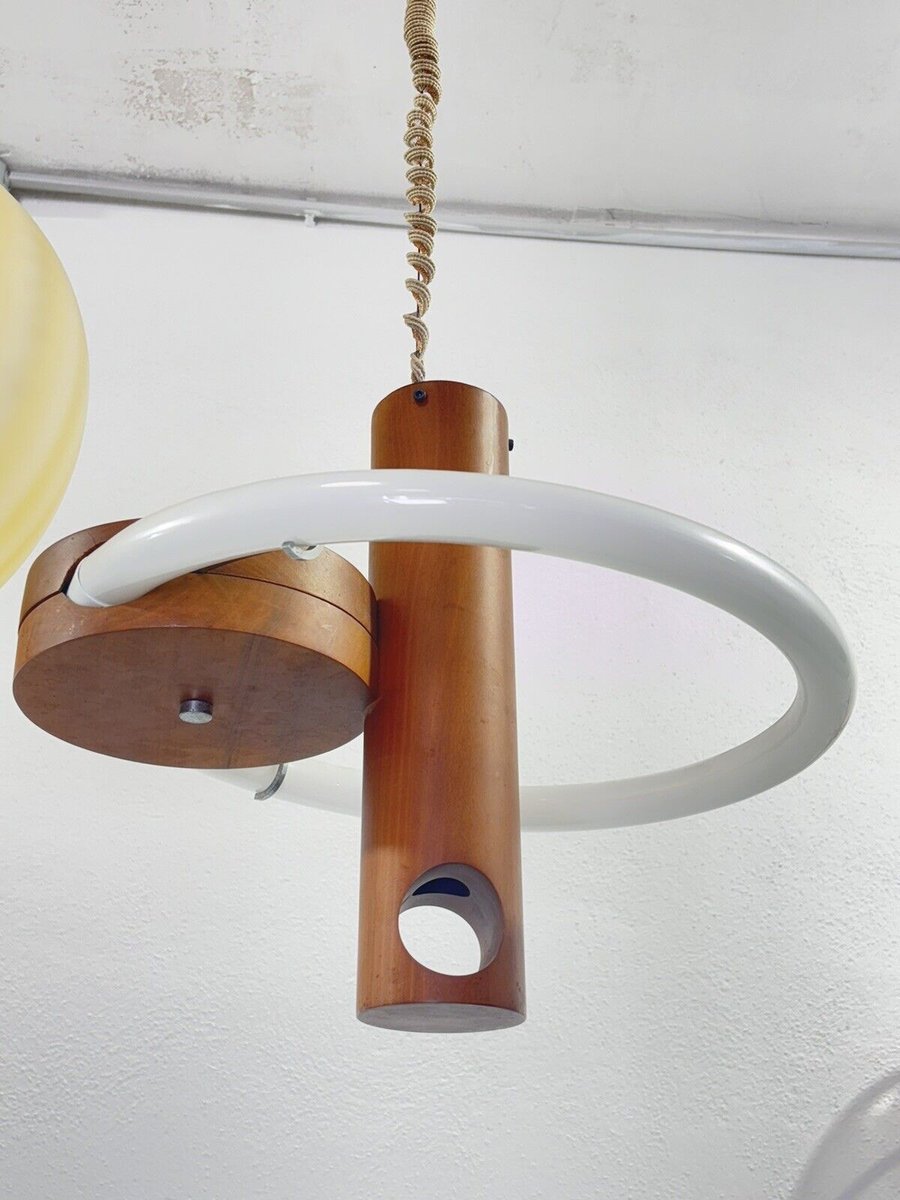 Vintage Suspension Lamp by Angelo Brotto, 1960s