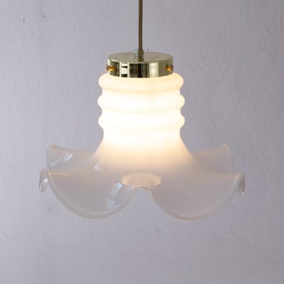 Vintage Suspension Light in White Milk Glass, Italy-MPO-1361880