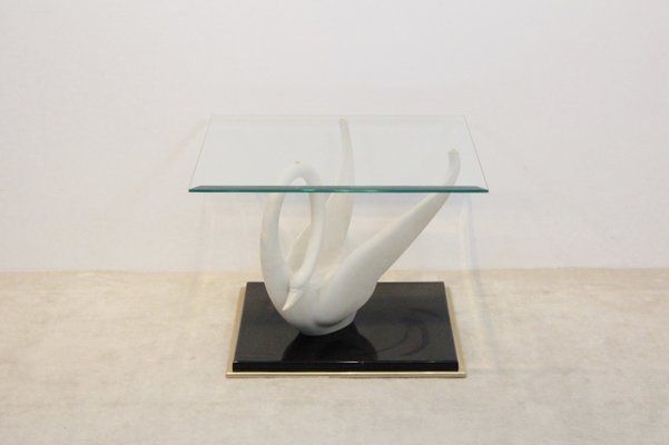 Vintage Swan Side Table from Maison Jansen, 1970s-EJE-877457