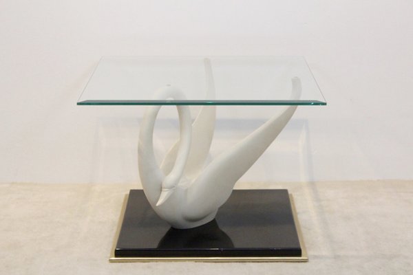 Vintage Swan Side Table from Maison Jansen, 1970s-EJE-877457