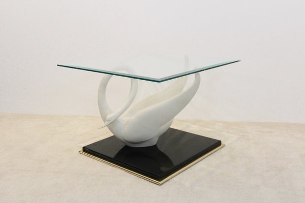 Vintage Swan Side Table from Maison Jansen, 1970s-EJE-877457