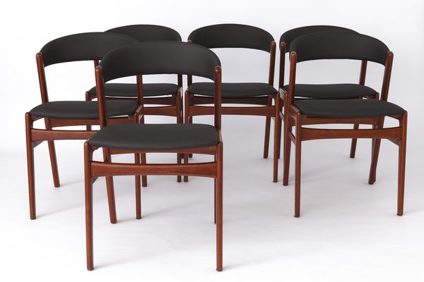 Vintage Swedish Chairs in Teak, 1960s, Set of 6-DOM-1782880