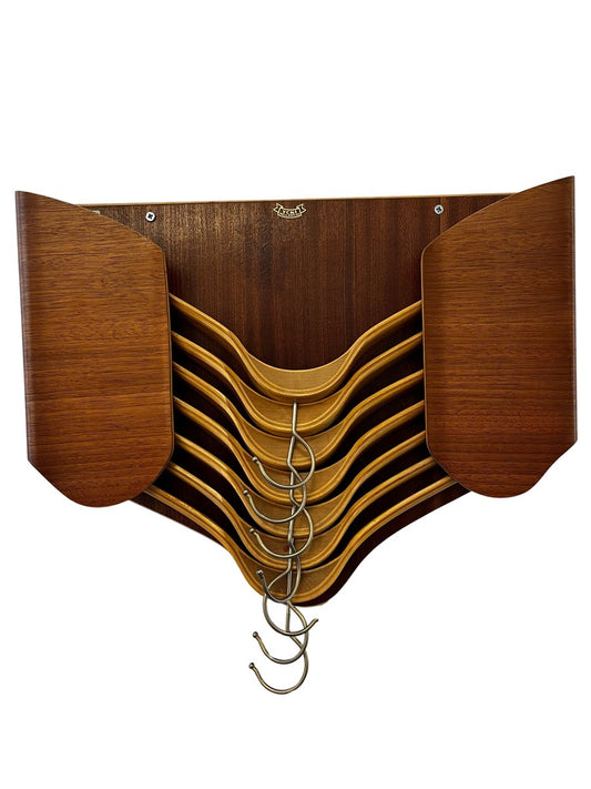 Vintage Swedish Coat Hook Holders in Teak, 1960s