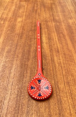 Vintage Swedish Dala Style Cooking Spoon-UAH-1273855