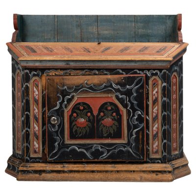 Vintage Swedish Folk Art Sideboard-MJF-1388224