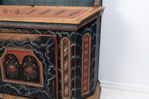 Vintage Swedish Folk Art Sideboard-MJF-1388224