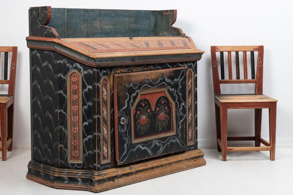 Vintage Swedish Folk Art Sideboard-MJF-1388224