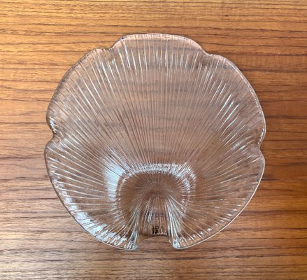 Vintage Swedish Glass Bowl from Pukeberg Glass, 1970s-UAH-1369567