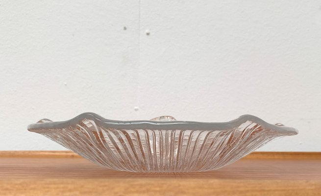 Vintage Swedish Glass Bowl from Pukeberg Glass, 1970s-UAH-1369567