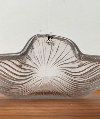 Vintage Swedish Glass Bowl from Pukeberg Glass, 1970s-UAH-1369567