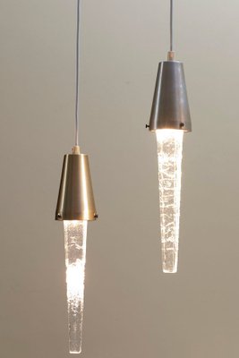 Vintage Swedish Icicle Lamp attributed to Atelje Engberg, 1960s, Set of 2-OYZ-1805335