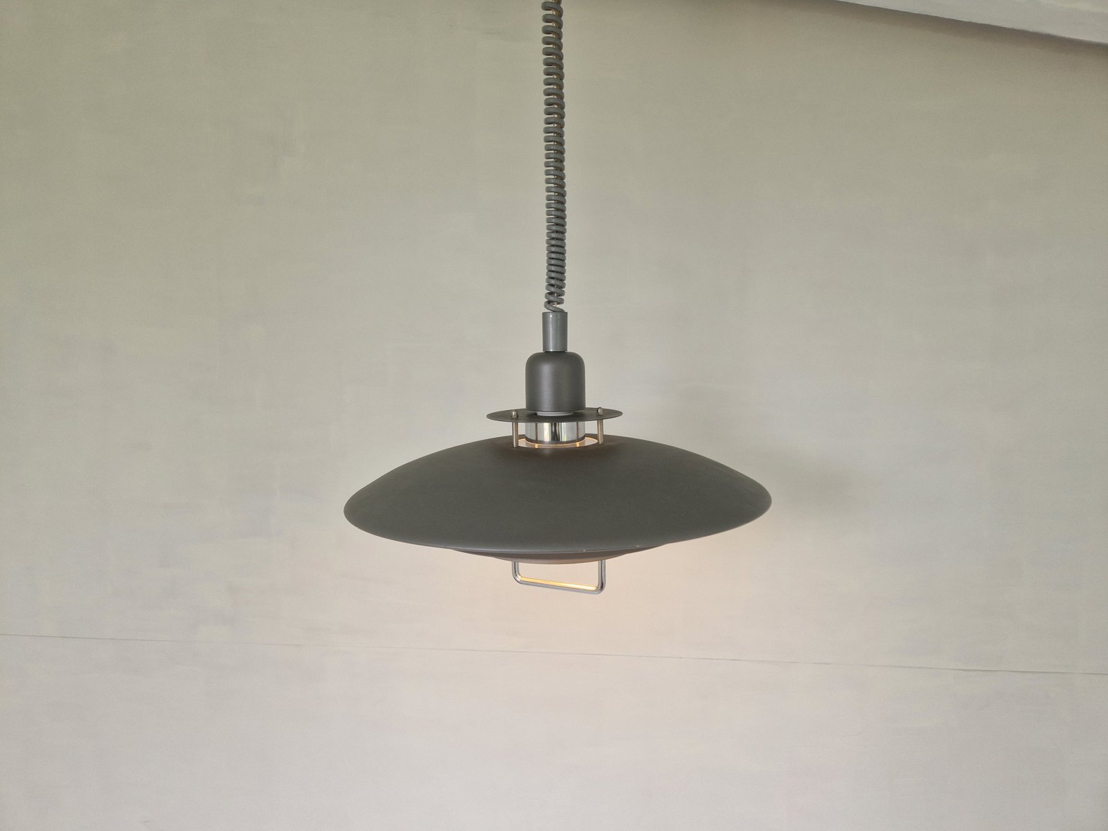 Vintage Swedish Rise and Fall Ceiling Lamp, 1970s