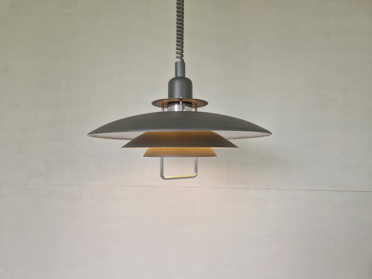 Vintage Swedish Rise and Fall Ceiling Lamp, 1970s