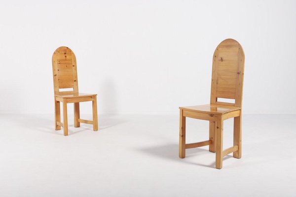 Vintage Swedish Solid Pine Chairs from Sven Larsson Möbelshop-KMC-976058