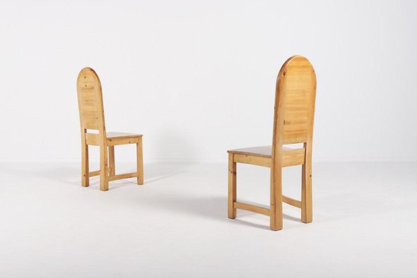 Vintage Swedish Solid Pine Chairs from Sven Larsson Möbelshop-KMC-976058