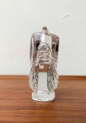 Vintage Swedish Viking Ship Glass Sculpture from Lindshammar Glasbruk, 1970s-UAH-1369570