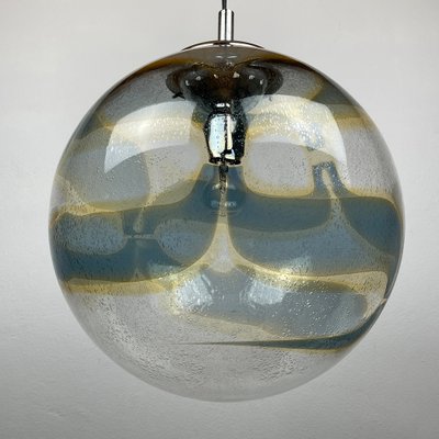 Vintage Swirled Murano Glass Pendant Lamp from Vistosi, Italy, 1970s-WQC-1383489