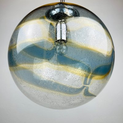 Vintage Swirled Murano Glass Pendant Lamp from Vistosi, Italy, 1970s-WQC-1383489