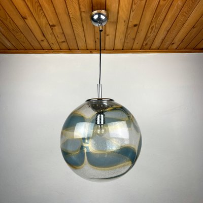 Vintage Swirled Murano Glass Pendant Lamp from Vistosi, Italy, 1970s-WQC-1383489