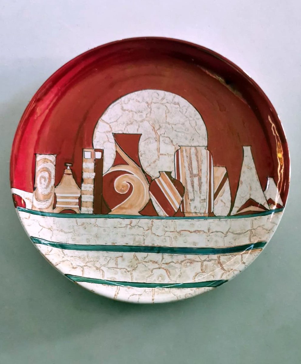 Vintage Swiss Plate Piece from Costa Ceramiche d'Arte