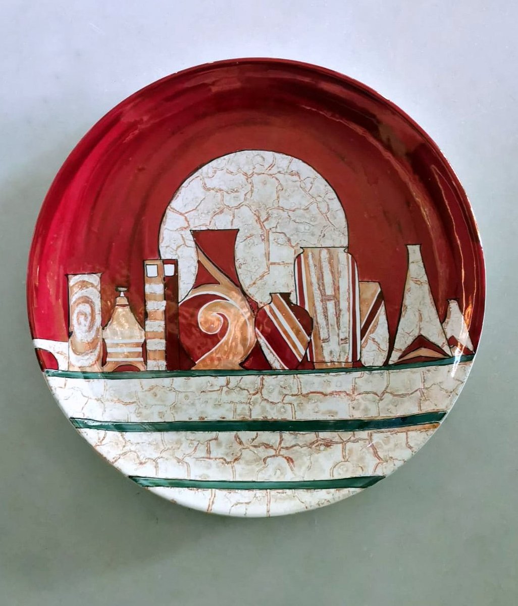 Vintage Swiss Plate Piece from Costa Ceramiche d'Arte