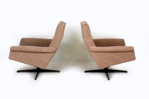 Vintage Swivel Lounge Chairs, 1970s, Set of 2-WVS-1320421