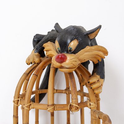 Vintage Sylvester & Tweety Looney Tunes Bird Cage-NYF-2018808